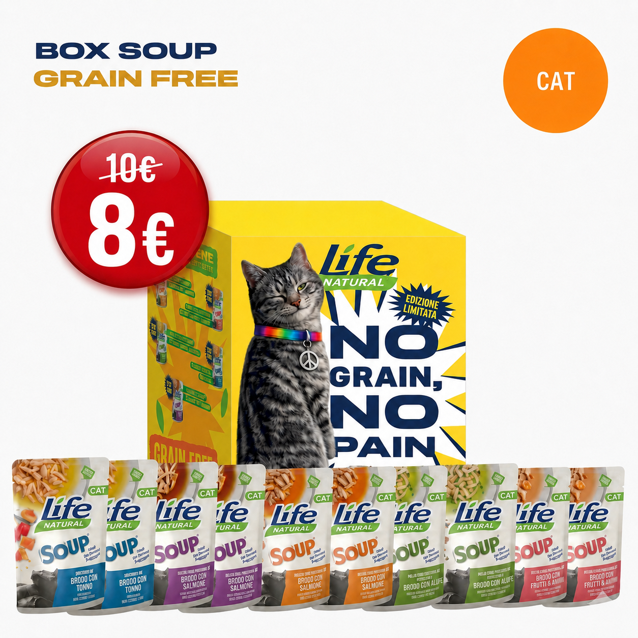 BOX SOUP GRAIN FREE - 10 BUSTE DA 60 GRAMMI